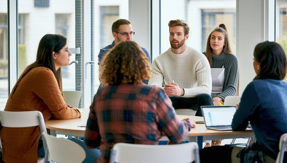 Discussione di lavoro in inglese tra colleghi